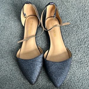 Sparkly blue flats